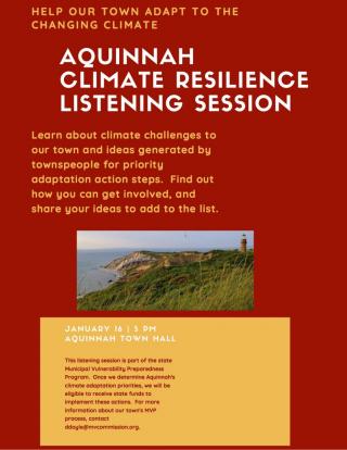 Aquinnah Climate Resilience Listening Session